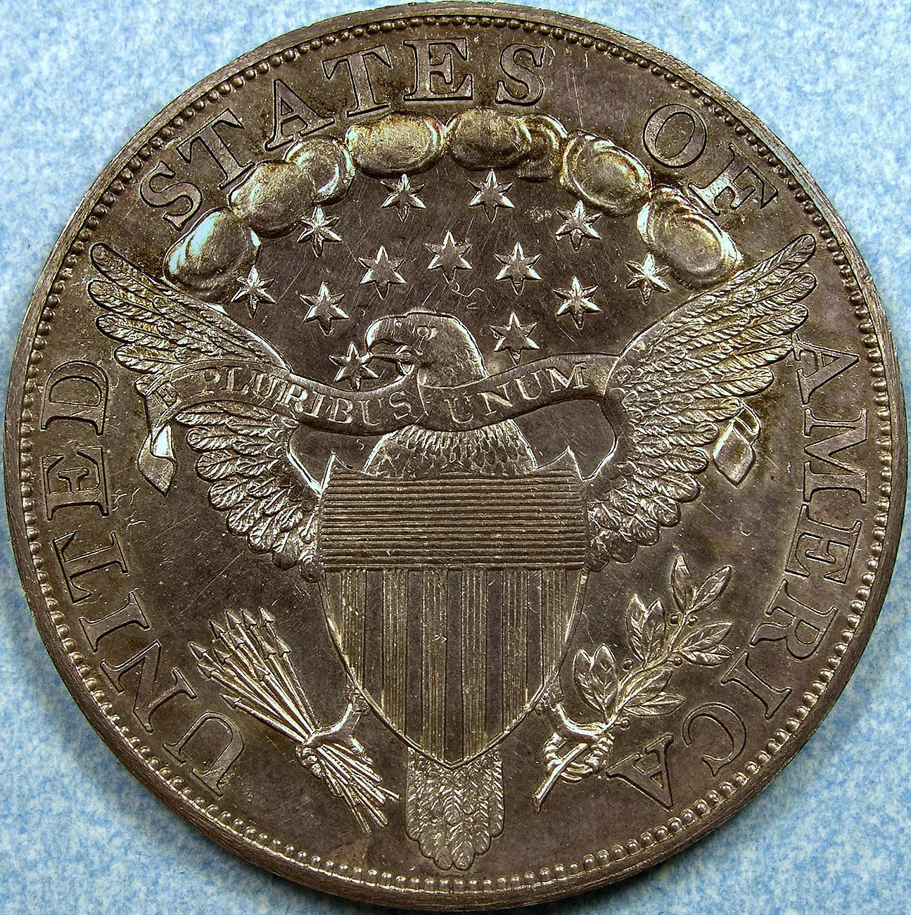 Reverse of a Class III 1804 Draped Bust silver dollar